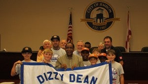 The North Chilton Elite 10-and-under youth baseball team became the first team from Chilton County to win a Dizzy Dean World Series championship. Members of the team along with the coaches were recognized on Monday during the Jemison City Council meeting by the mayor and council.