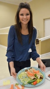 Jemison High School's Emma Powell was the first place winner in the senior division who won $40 for her Southwestern steak wraps.