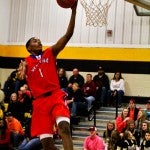 Verbena's Juwan Tyus soars for two points on Friday at Billingsley.