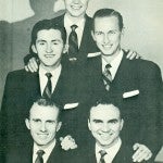 Gospel music giants: The Blackwood Brothers lineup of Bill Shaw, James Blackwood, R.W. Blackwood, Bill Lyles and Jackie Marshall were set to perform at the 1954 Chilton County Peach Festival.