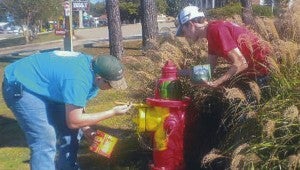 Liveoak graduated in May from Thorsby High School and worked to re-paint  183 fire hydrants in the city of Jemison.