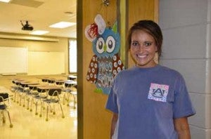 Courtney Smith will start her teaching career this year as a sixth-grade math and language arts teacher at Clanton Middle School.