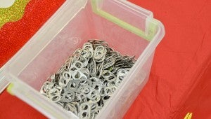 Anyone can donate to the project by removing the aluminum tabs from the top of any soda or soup can, and bring the collected tabs to any Alfa Insurance location in Chilton County.