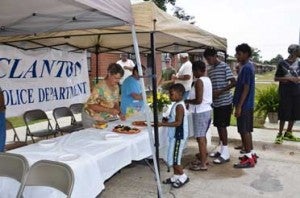 Residents were invited to come by the West Neighborhood Precinct and enjoy cookies and lemonade to celebrate the facility's grand opening after the renovation project.