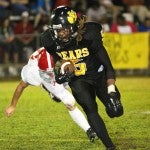 Head of steam: Billingsley’s Derrick Dunnigan led the Bears with 94 yards rushing on Friday.