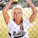 Mustang workhorse: Isabella Pitcher Chelsea Cox has pitched every game for the Mustangs since the beginning of her eighth grade season. (Contributed photo)