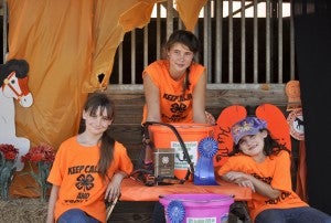 (Left to right) Sara Ward, Haleigh Moman and Kendal Ward are members of the Chilton County 4-H Horse Club.
