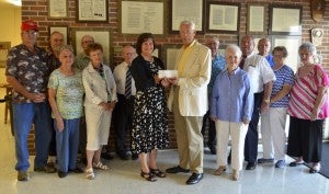 Class Contribution: Class member and retired President of Alabama Power Company Elmer Harris presented a check for $10,500 to Principal Cynthia Stewart on behalf of the Class of 1957. The money will help the school refurbish the school’s auditorium seats.