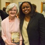 First lady: Bentley spoke in support of Huntley and her book at a book launch event Monday at Clanton Elementary School.