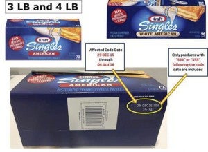 Some of the local grocery stores in Chilton County contacted Monday reported they were not affected by a Kraft Singles recall.  (Contributed Photo)