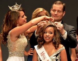 Hannah Tierce was crowned Miss Jefferson State on Oct. 3. Tierce was crowned by Jefferson State Interim President Keith Brown (right) and 2014 winner Julianna Moreno (left) at the Clanton Conference and Performing Arts Center. (Contributed photo)