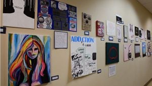 Students created displays and artwork to express what freedom means.(Photo by Steven Calhoun)